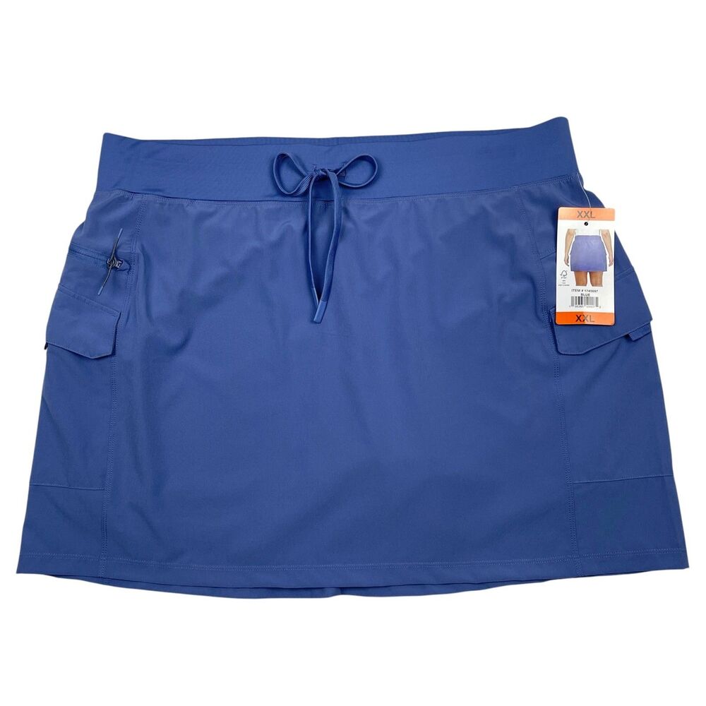 Gerry Breezy Cargo Skort XXL Blue Activewear Stretch Outdoor Golf‎ Hiking NWT
